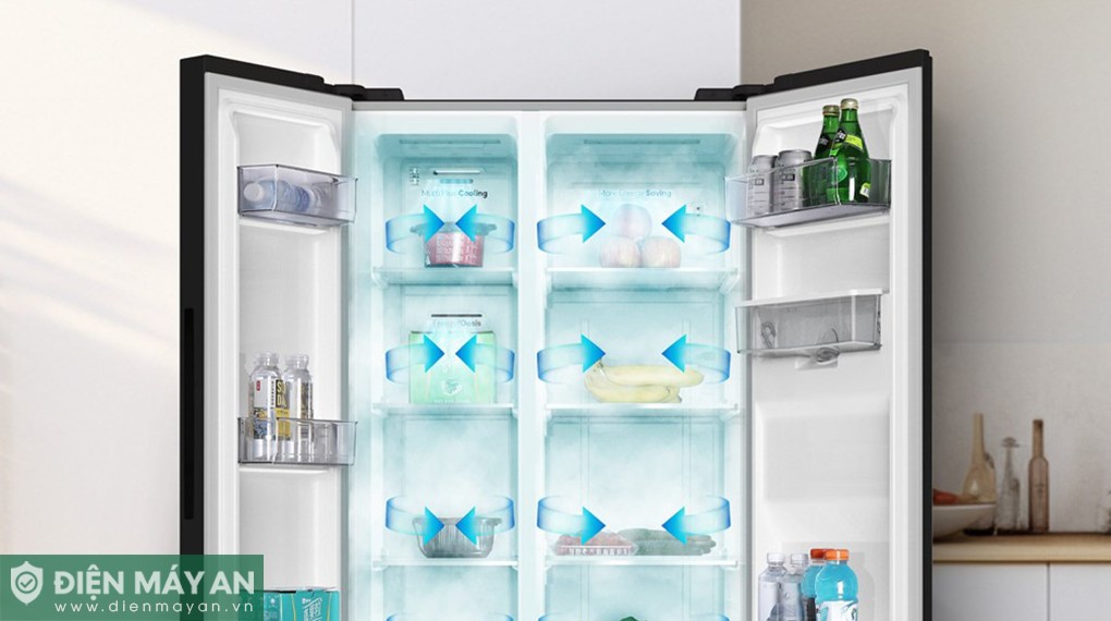 Hệ thống làm lạnh đa chiều Multi Air Flow tối ưu hóa hiệu quả bảo quản thực phẩm